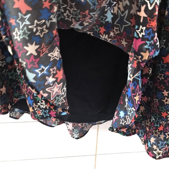 J.Crew Black Kaleidoscope Star One Shoulder Dress - Picture 7 of 8